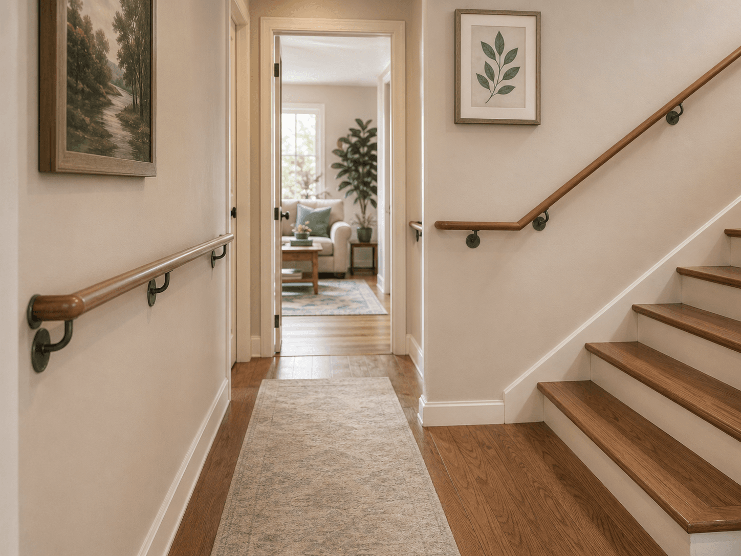 Accessible hallway in a home